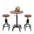Sturtz 2 - Person Pine Solid Wood Top Pedestal Base Dining Set