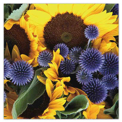 Paper Floral Square Napkin