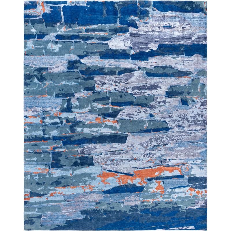 Overdyed One-of-a-Kind Rectangle 8'3" X 10'3" Hand Knotted Area Rug