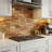 Wood Brick Joint Mosaic Wall Tile
