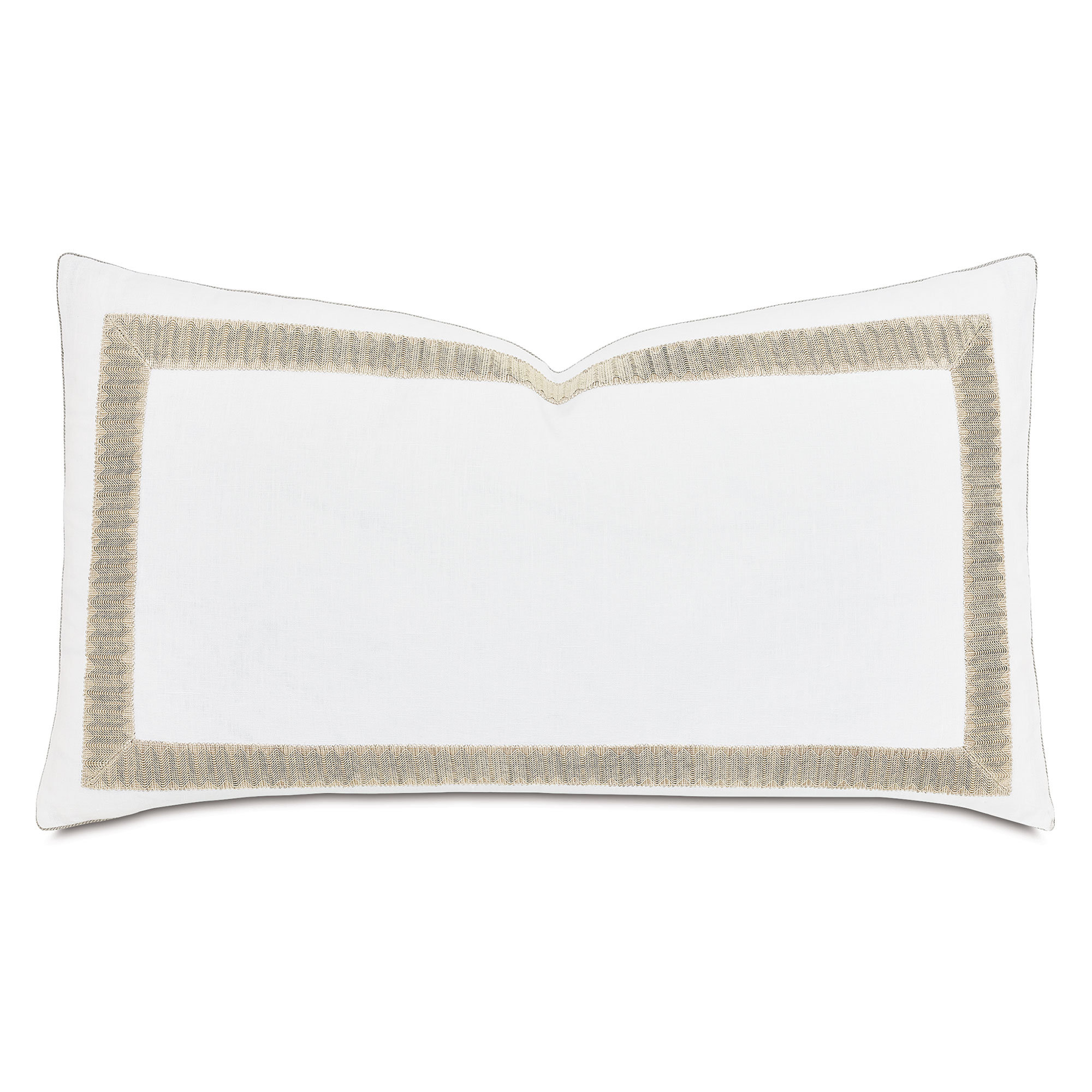 Eastern Accents Sussex by Barclay Butera Metallic Border Bed Sham | Wayfair