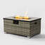 Table de foyer d'extérieur au gaz propane 32 "avec couvercle de réservoir de propane 2 pièces, 50 000 BTU-1005076337