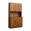 72,18 po de hauteur avec armoire et armoire de cuisine en noyer. Rangement à 6 portes et à 1 tablette ouverte. Armoire en noyer facile à nettoyer et à assembler. 6 portes, 1 tiroir, tablette ouverte. Fabrication robuste, installation facile à nettoyer-120258908