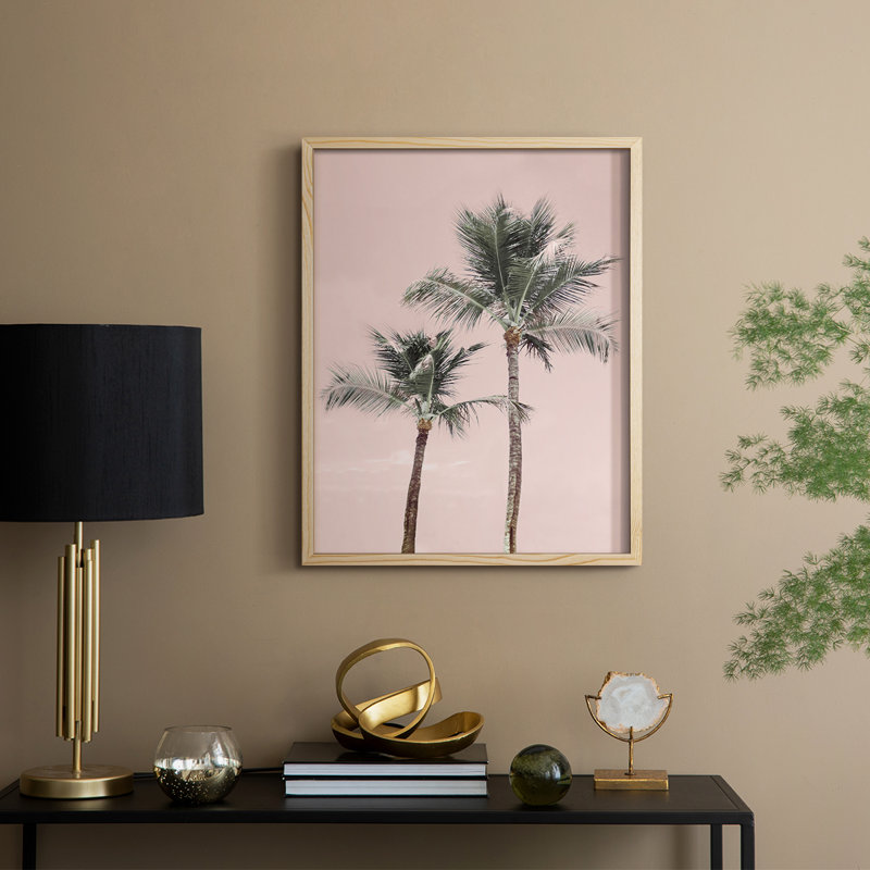 Aruba Pinks Framed Print - Solid Wood