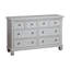 Commode 6 tiroirs Glendale blanc pur