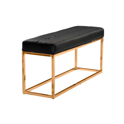 Rekan Faux Leather Upholstered Bench