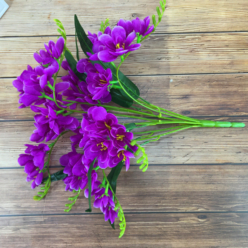 Arrangement de fleurs d'orchidées artificielles, Mauve