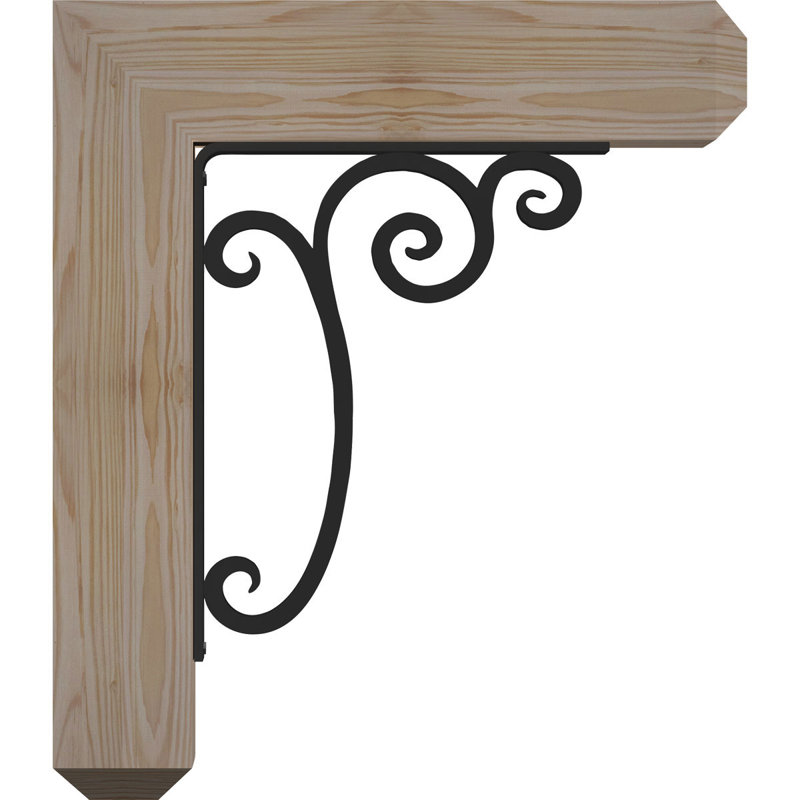 Support triple Ironcrest de 4 po Avery, H 23 po x P 20 po, Sapin de Douglas l 3 1/2 po x T 4 po (lisse)