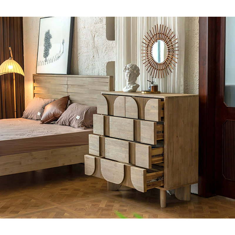 Commode d'appoint Nordic Silent Duel, Noyer