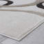 Tapis ivoire à motif géométrique-17429833