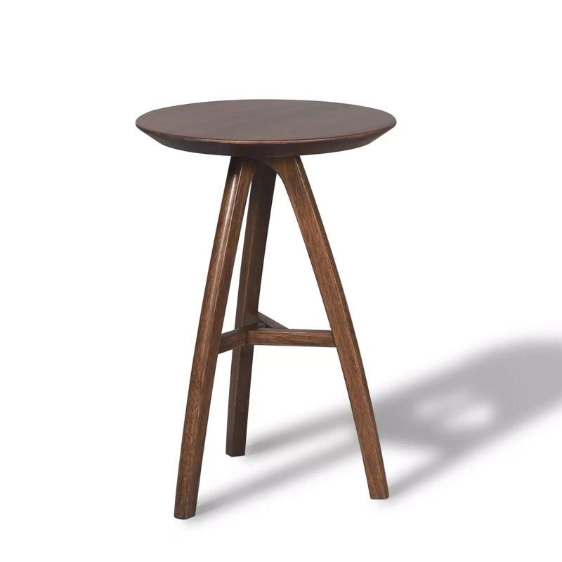 Table de bout Mid Century, Brushed Walnut