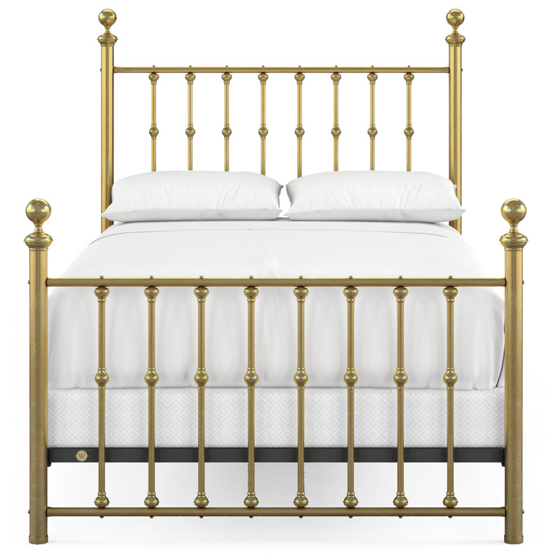 104 Palisade Bed | Complete Standard, Full, Natural Brass