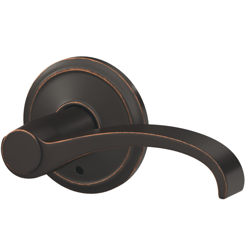 Custom Whitney Non-Turning Lever with Alden Trim, Aged Bronze