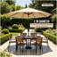 116cm Tilt Beach Parasol