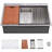 33'' L Drop-In Single Bowl Stainless Steel Kitchen Sink
