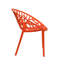 Les chaises de dossier peuvent être empilées avec des chaises en plastique épais avec accoudoirs et des chaises de loisirs creuses pour l'extérieur sur le balcon. (Ensemble de 4)-2090487162