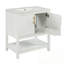 Meuble-lavabo de salle de bain avec lavabo, étagère de rangement ouverte et porte-444745909