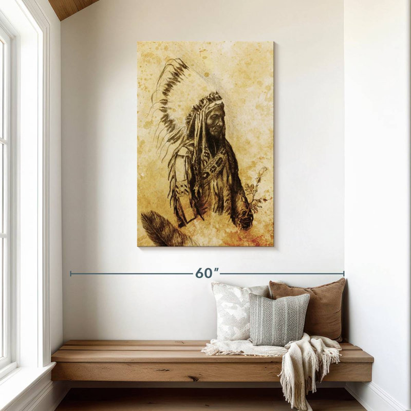 Lelar Sitting Bull, 45" H x 30" W