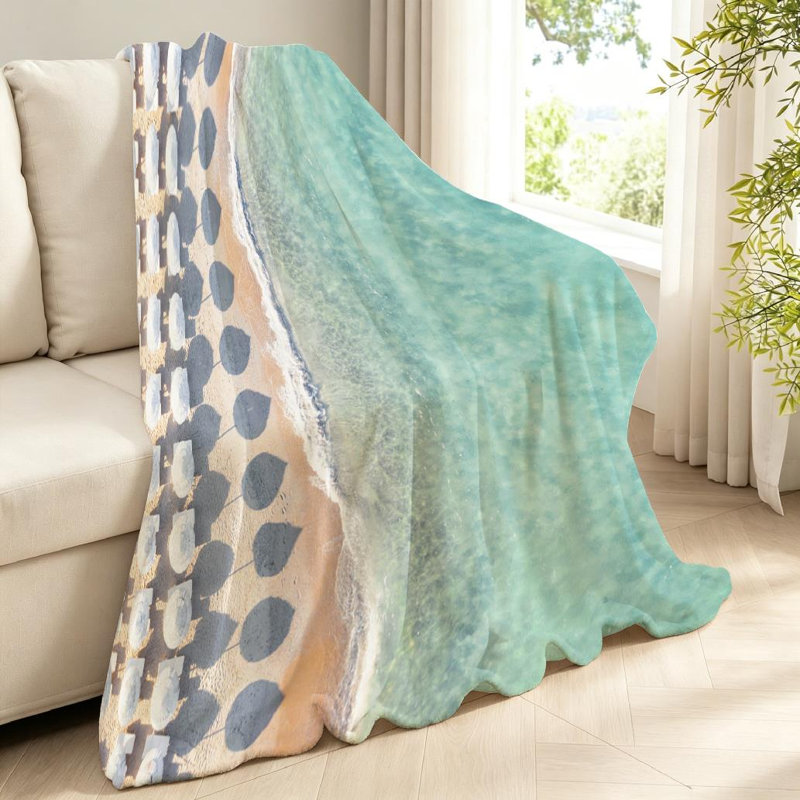 Jeté en molleton blanc ultra doux en flanelle, Jeté 40 po x 50 po