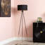 159cm Living Room Floor Lamp with Metal Base, Tripod Lamp with Linen Shade-868696266-868696265