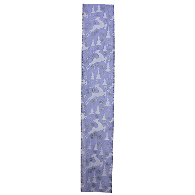 Ruban d'artisanat de Noël filaire Blue Winter Wonderland
