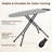 Height-adjustable Ironing Board Iron Table with 4 Legs-107379353