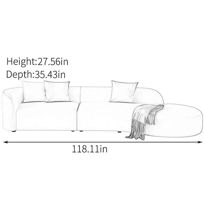 Harti, H 27,56 po x l 118,11 po x P 35,43 po