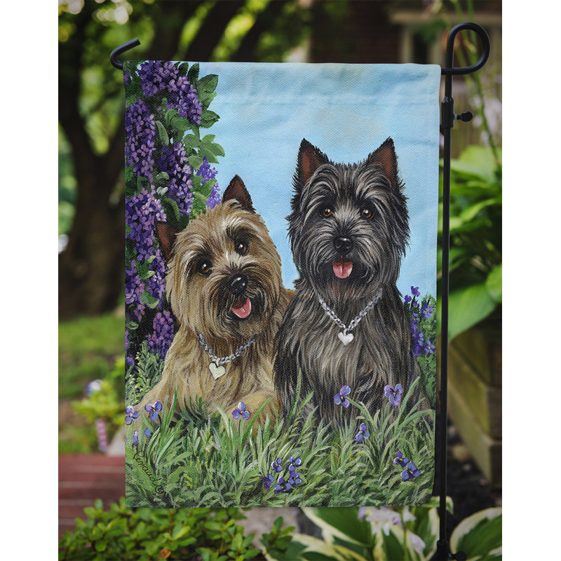Drapeau de jardin en polyester à 2 côtés Graziello Bichon Frise Do It Better 1 x 0,11 pi, Cairn terrier don