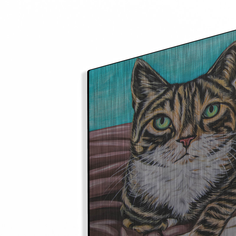 «Kaleidoscope Comfy Cat» par Carolee Vitaletti, H 12 po x l 16 po
