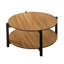 Table basse à finition ouverte noyer 1pc
