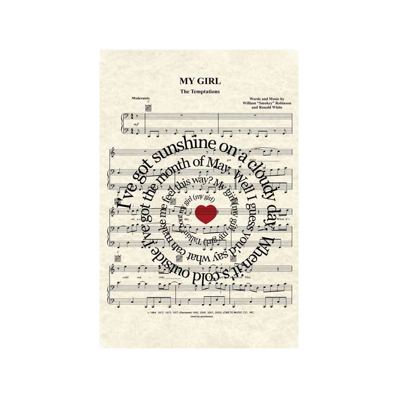 My Girl - Wrapped Canvas Print, 101.6 cm H x 66.04 cm W x 1.91 cm D
