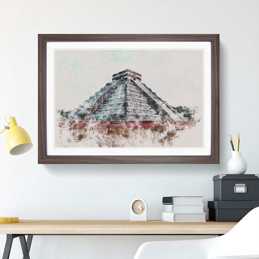 Chichen Itza in Mexico - Picture Frame Painting