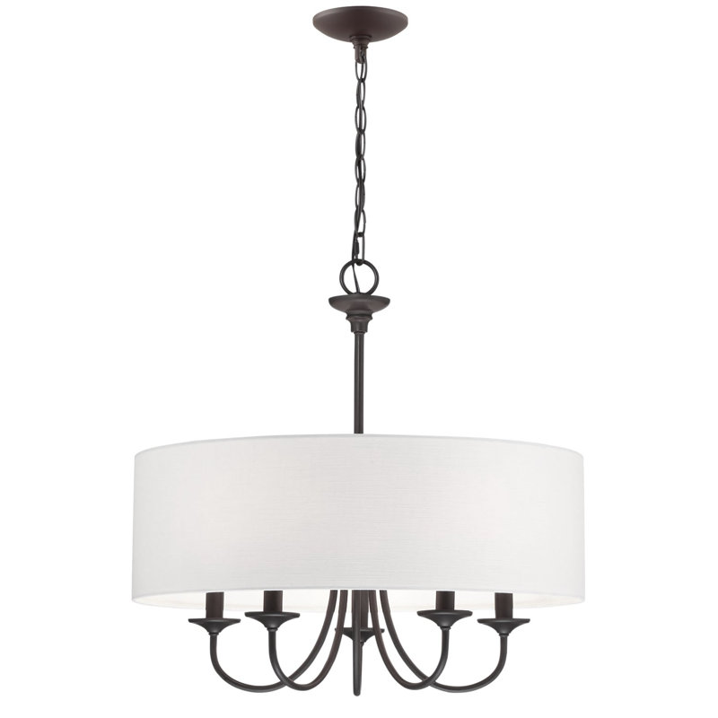 Fedele 5 - Light Dimmable Drum Chandelier
