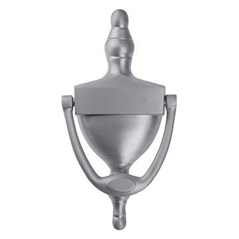 Liggett Victorian Urn Door Knocker, Satin Chrome, 15.25cm H x 15.25cm W x 7.7cm D