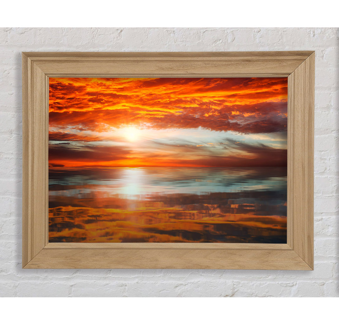 Reflections of a Sunset Sky - Einzelne Bilderrahmen Kunstdrucke