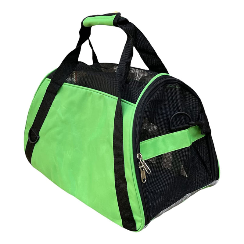 Sac de transport pour animaux de compagnie, Grand (H 13 po x l 9,6 po x P 20,5 po), Vert