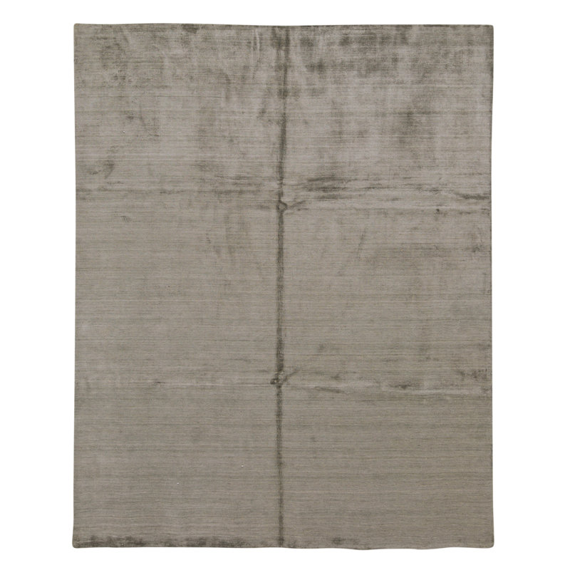 Hand Knotted Area Rug in Gray