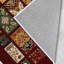 Tapis rouge / jaune / brun en polyester tissé à la machine 2 pi x 3 pi Lenaghan