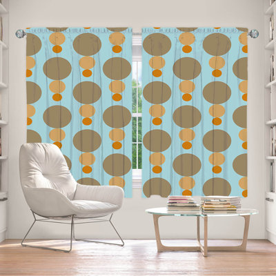Paire de rideaux obscurcissant en polyester Evalisa