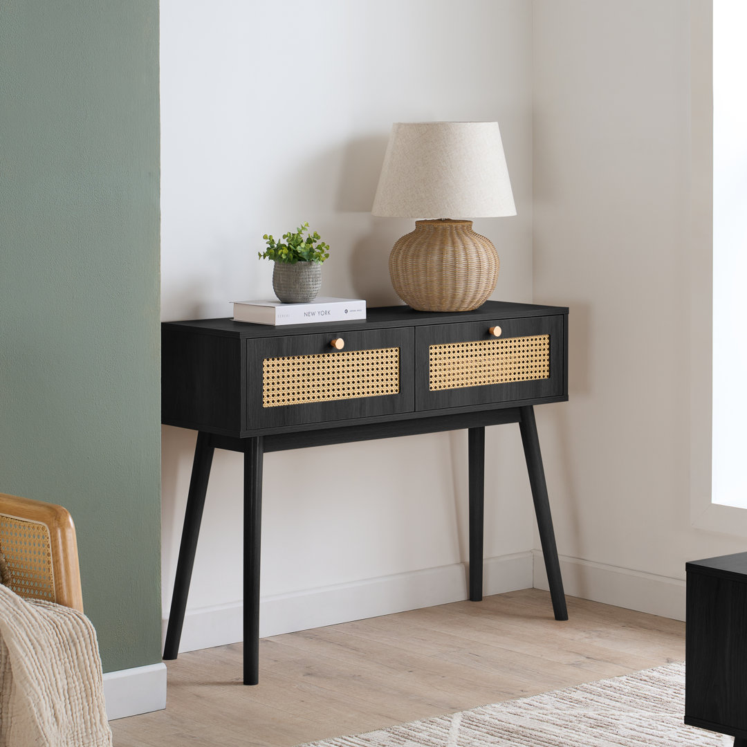 Noemi Rattan Console Table 100CM Width