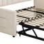 Lit de jour rembourré avec lit gigogne escamotable à hauteur réglable et port de charge USB et Type-C, structure de lit de jour avec 2 poches latérales-264843870