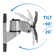 Tilt Monitor Swivel Wall Mount