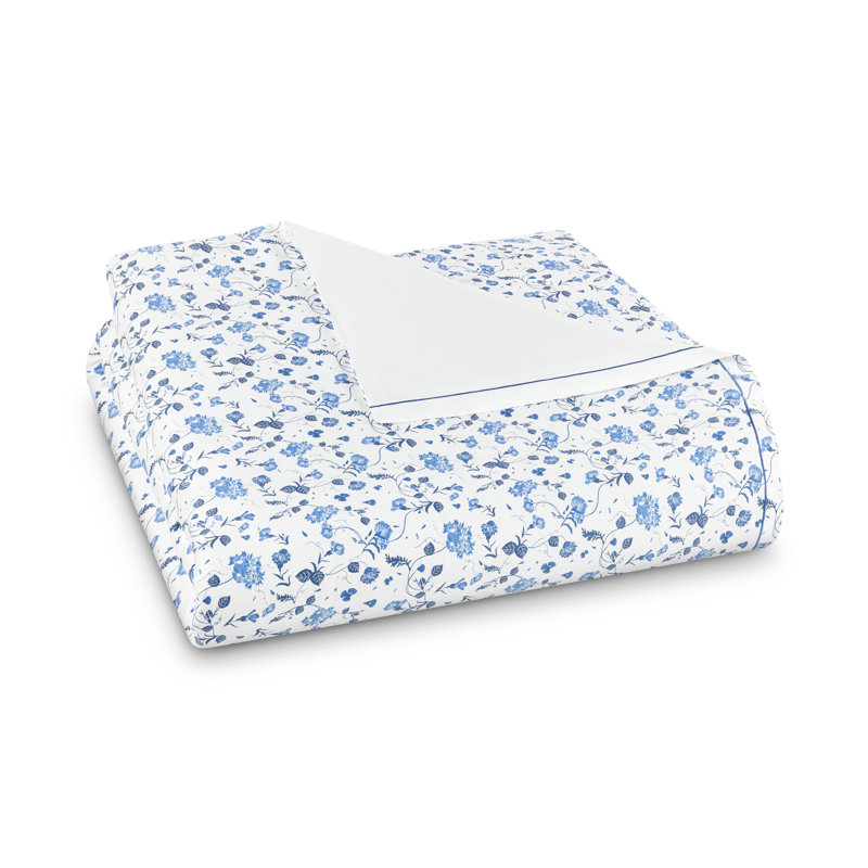 Duvet Cover Vila Flor, Queen Duvet Cover, Blue
