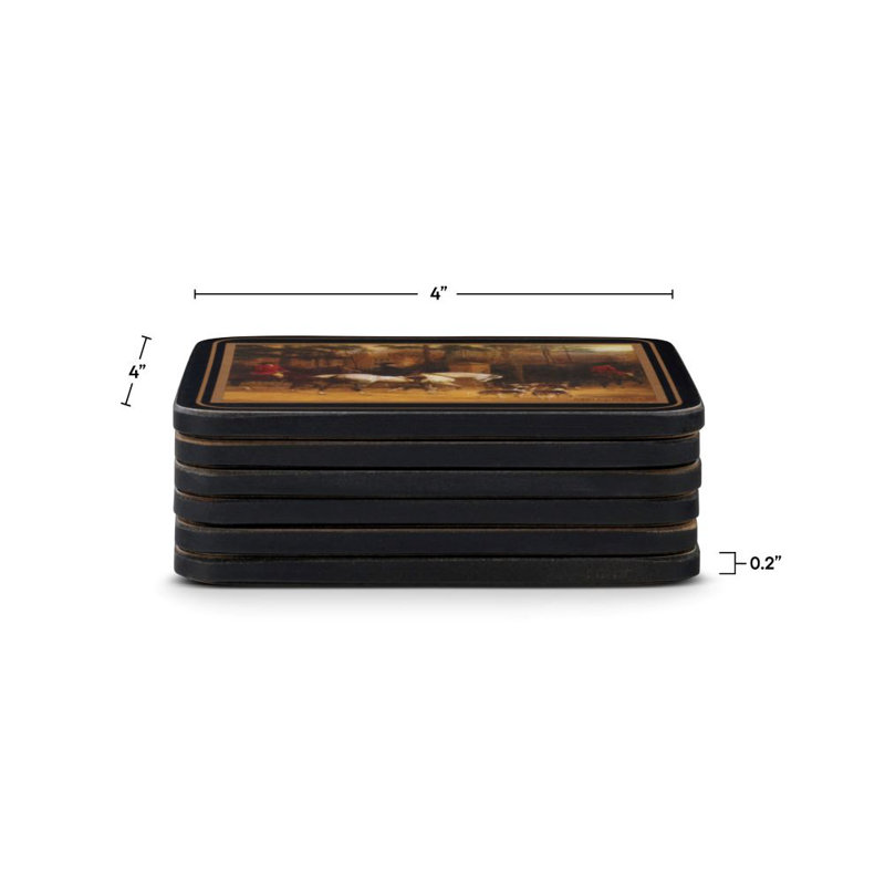 Sous-verres Pimpernel Tally Ho 4 po x 4 po