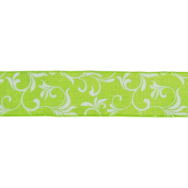 1'' Floral Plants & Flowers Ribbon