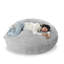 Canapé surdimensionné à compression surdimensionné en mousse géante et rembourrée en fausse fourrure de lapin-114195220