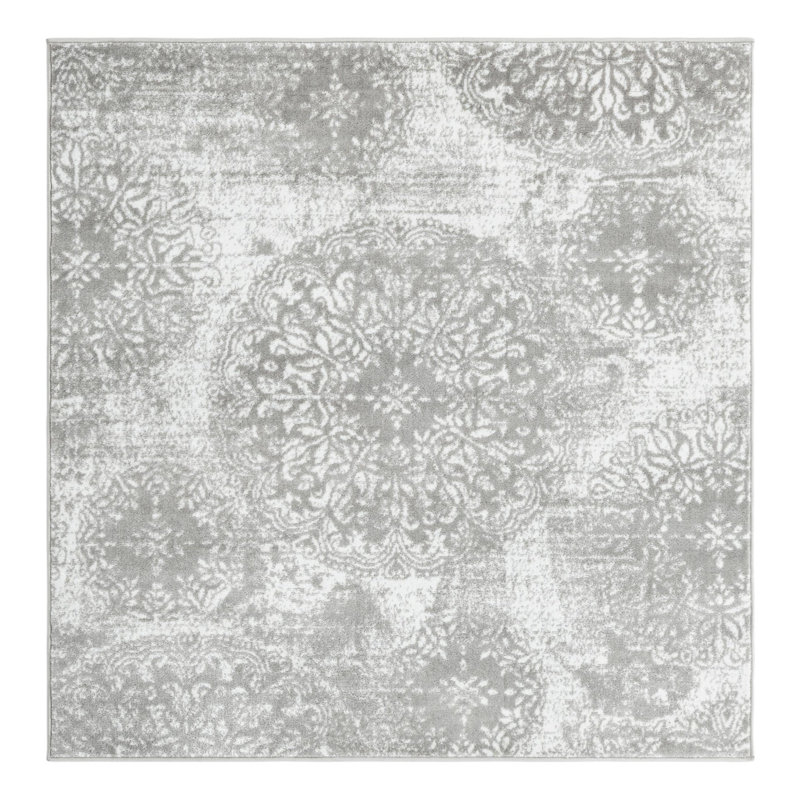 Tapis gris clair Brandt Performance, Gris clair, Carré 7 pi 10 po