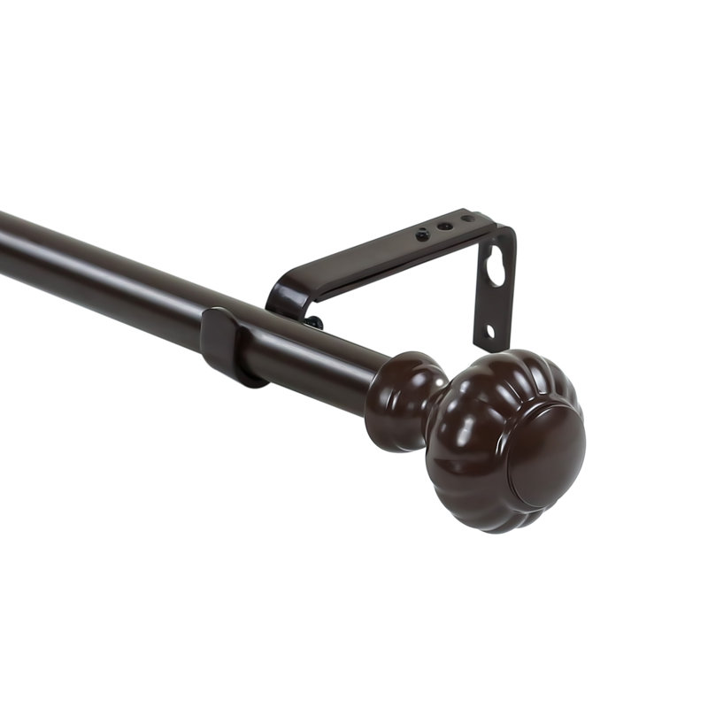 Tringle à rideaux simple Photina, l 84 po à 120 po, Bronze