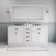 Hartford 72" Carrara White Marble Countertop Bath Vanity in Pure White with Faucet and Mirror