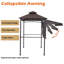 8 pi L 5 pi. D Barbecue en acier avec auvent pliable-67161437